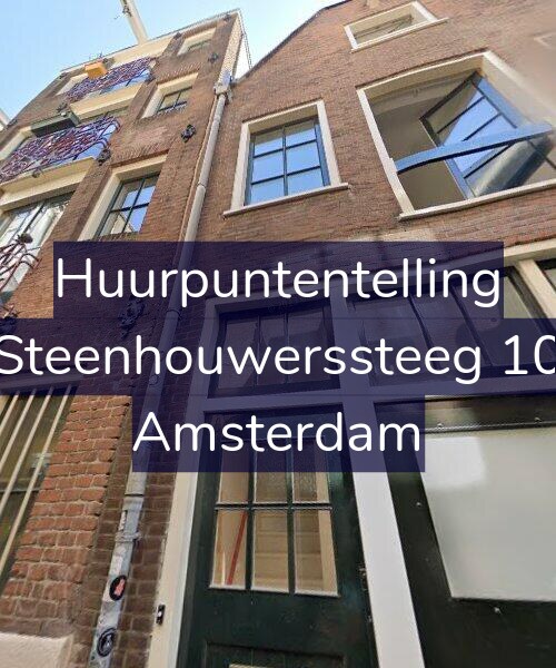 Foto gevel Huurpuntentelling voor Steenhouwerssteeg 10, Amsterdam