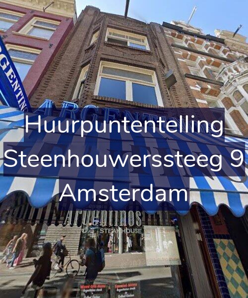 Foto gevel Huurpuntentelling voor Steenhouwerssteeg 9, Amsterdam