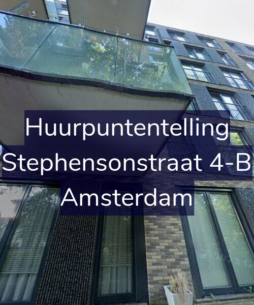 Foto gevel Huurpuntentelling voor Stephensonstraat 4-B, Amsterdam