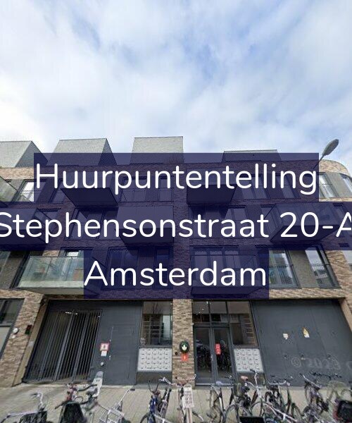 Foto gevel Huurpuntentelling voor Stephensonstraat 20-A, Amsterdam