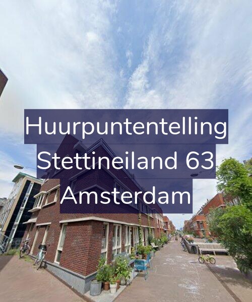 Foto gevel Huurpuntentelling voor Stettineiland 63, Amsterdam