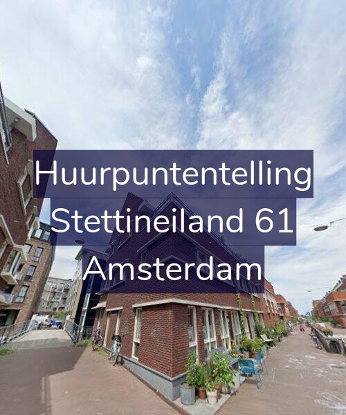 Foto gevel Huurpuntentelling voor Stettineiland 61, Amsterdam