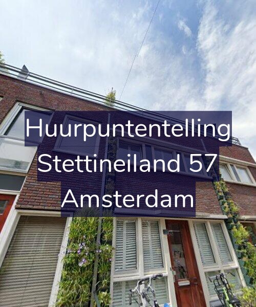 Foto gevel Huurpuntentelling voor Stettineiland 57, Amsterdam