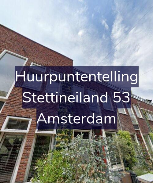 Foto gevel Huurpuntentelling voor Stettineiland 53, Amsterdam