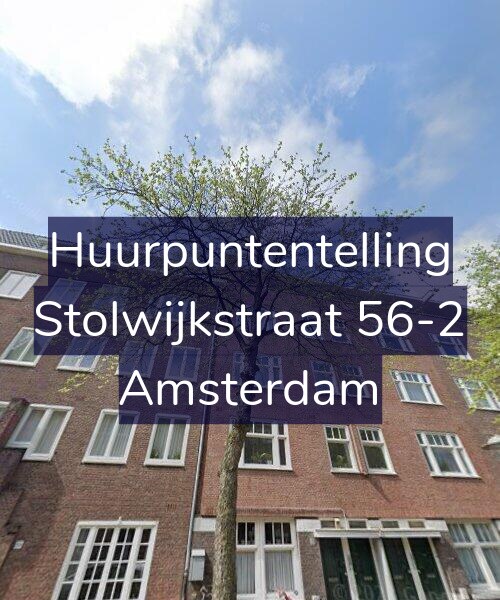 Foto gevel Huurpuntentelling voor Stolwijkstraat 56-2, Amsterdam
