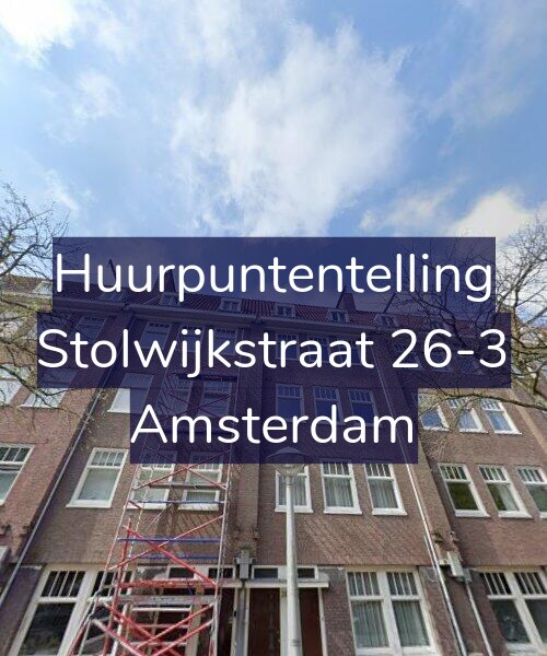 Foto gevel Huurpuntentelling voor Stolwijkstraat 26-3, Amsterdam