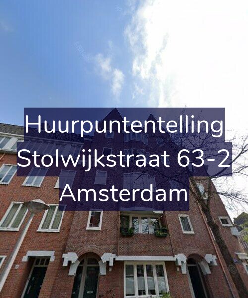 Foto gevel Huurpuntentelling voor Stolwijkstraat 63-2, Amsterdam
