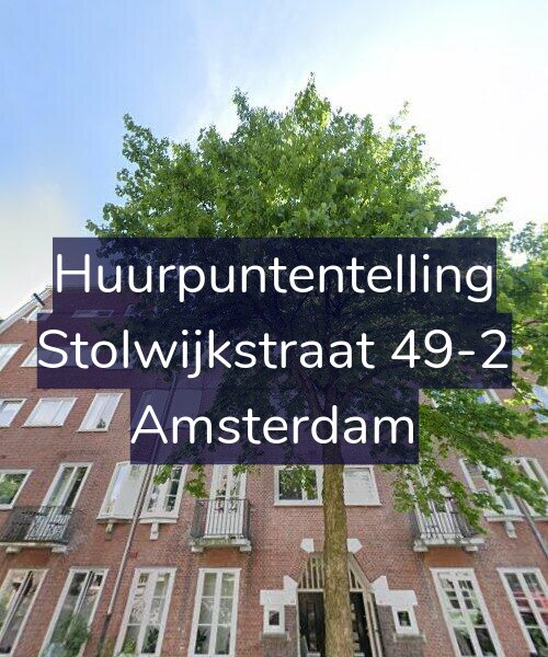 Foto gevel Huurpuntentelling voor Stolwijkstraat 49-2, Amsterdam