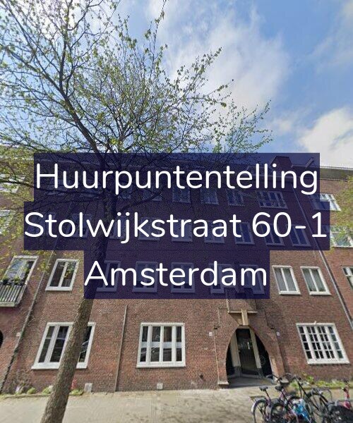 Foto gevel Huurpuntentelling voor Stolwijkstraat 60-1, Amsterdam