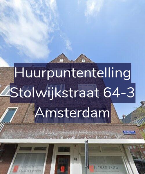 Foto gevel Huurpuntentelling voor Stolwijkstraat 64-3, Amsterdam