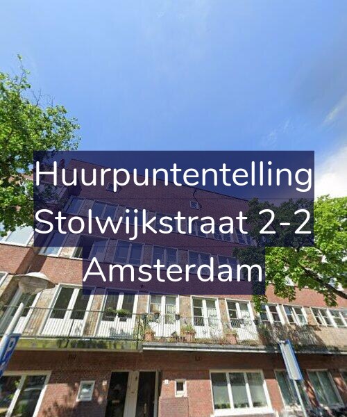 Foto gevel Huurpuntentelling voor Stolwijkstraat 2-2, Amsterdam