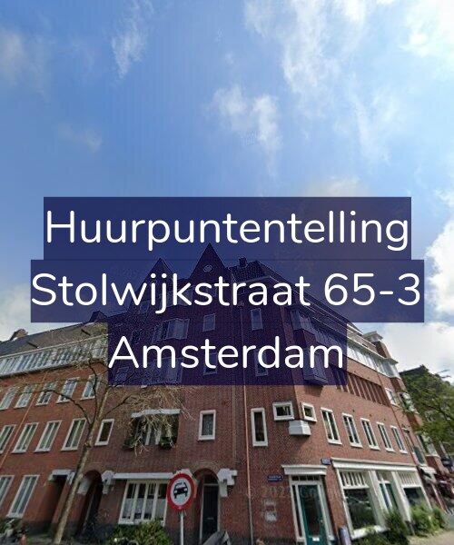 Foto gevel Huurpuntentelling voor Stolwijkstraat 65-3, Amsterdam