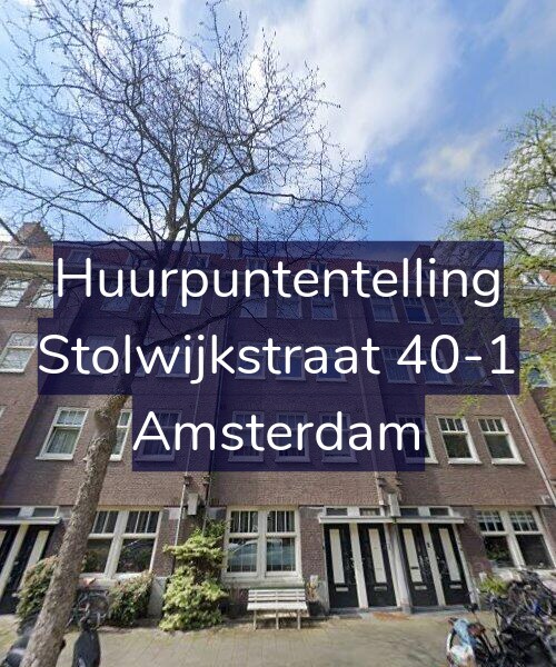 Foto gevel Huurpuntentelling voor Stolwijkstraat 40-1, Amsterdam