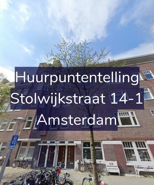 Foto gevel Huurpuntentelling voor Stolwijkstraat 14-1, Amsterdam