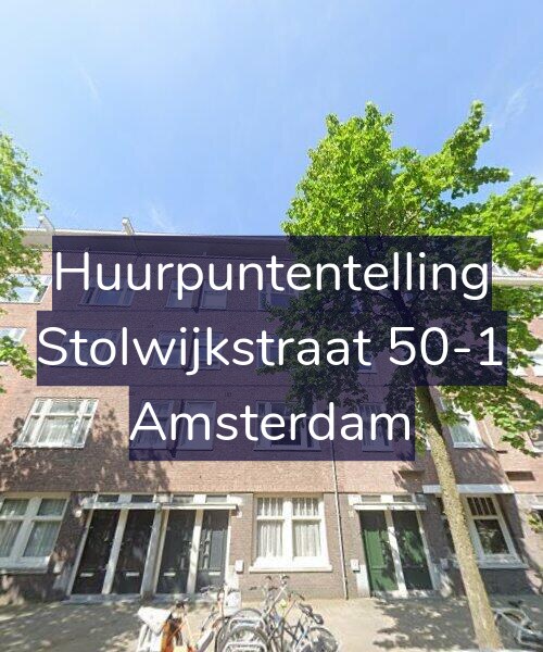 Foto gevel Huurpuntentelling voor Stolwijkstraat 50-1, Amsterdam