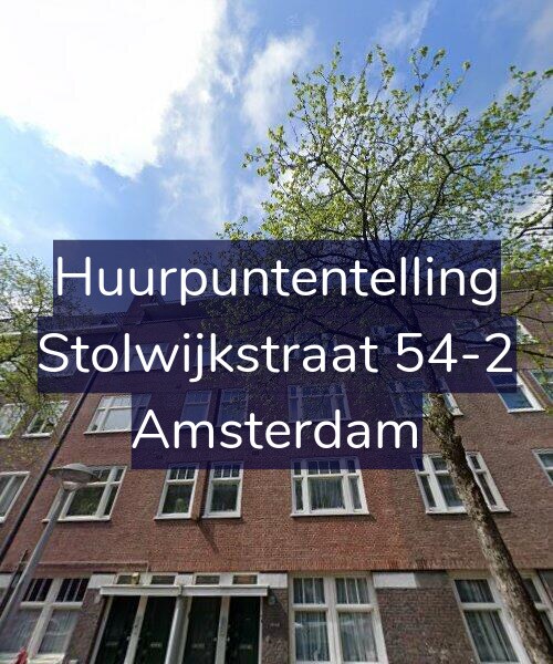 Foto gevel Huurpuntentelling voor Stolwijkstraat 54-2, Amsterdam