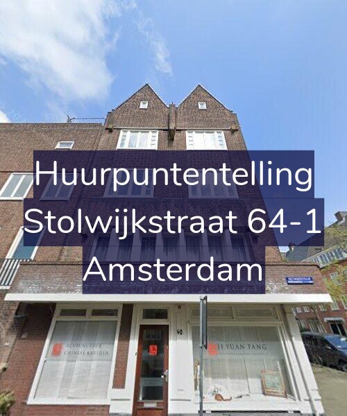 Foto gevel Huurpuntentelling voor Stolwijkstraat 64-1, Amsterdam