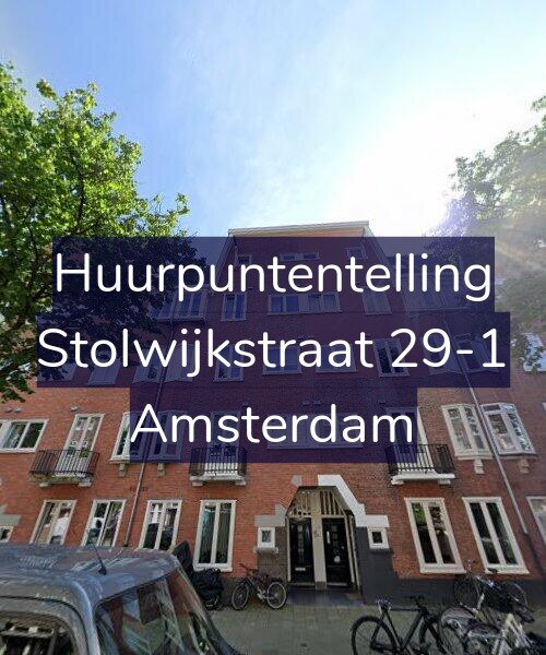 Foto gevel Huurpuntentelling voor Stolwijkstraat 29-1, Amsterdam