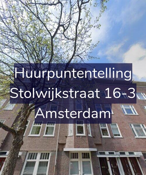 Foto gevel Huurpuntentelling voor Stolwijkstraat 16-3, Amsterdam