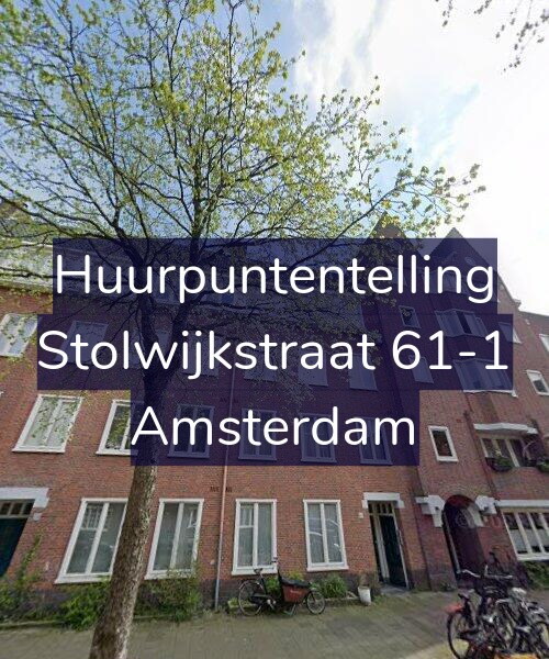 Foto gevel Huurpuntentelling voor Stolwijkstraat 61-1, Amsterdam