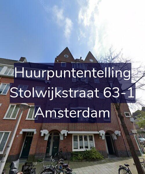Foto gevel Huurpuntentelling voor Stolwijkstraat 63-1, Amsterdam
