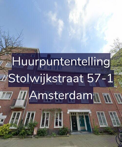 Foto gevel Huurpuntentelling voor Stolwijkstraat 57-1, Amsterdam