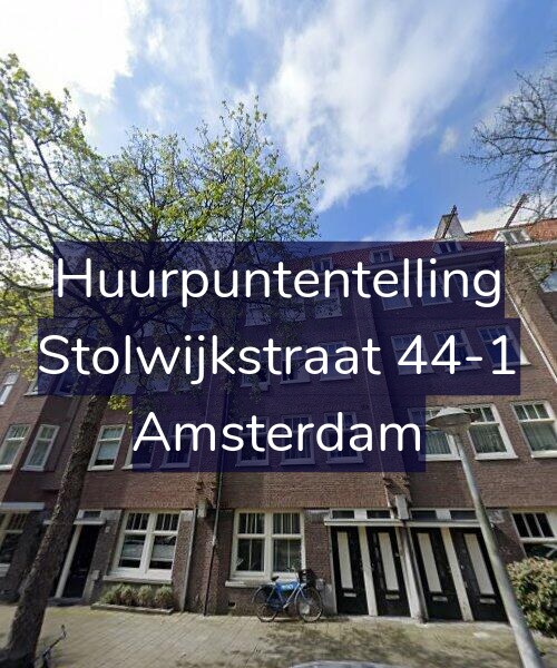 Foto gevel Huurpuntentelling voor Stolwijkstraat 44-1, Amsterdam