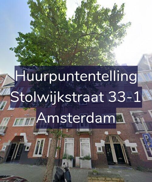 Foto gevel Huurpuntentelling voor Stolwijkstraat 33-1, Amsterdam