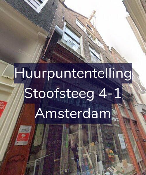Foto gevel Huurpuntentelling voor Stoofsteeg 4-1, Amsterdam