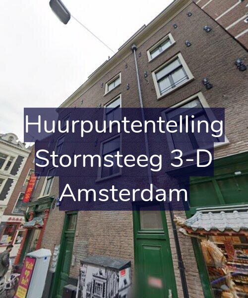 Foto gevel Huurpuntentelling voor Stormsteeg 3-D, Amsterdam