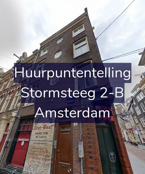 Foto gevel Huurpuntentelling voor Stormsteeg 2-B, Amsterdam