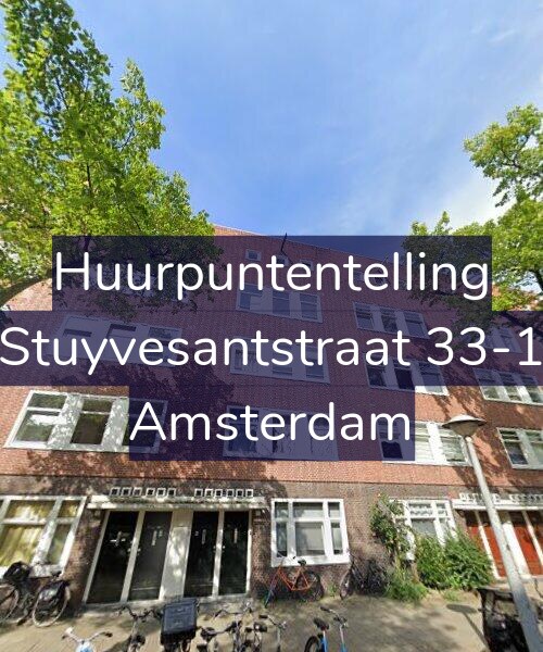 Foto gevel Huurpuntentelling voor Stuyvesantstraat 33-1, Amsterdam