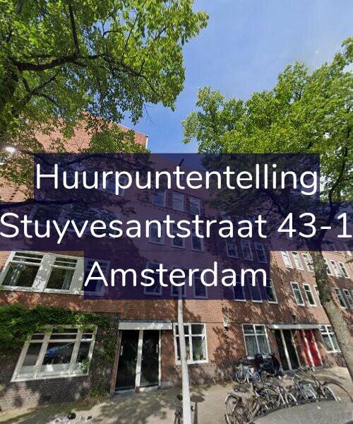 Foto gevel Huurpuntentelling voor Stuyvesantstraat 43-1, Amsterdam