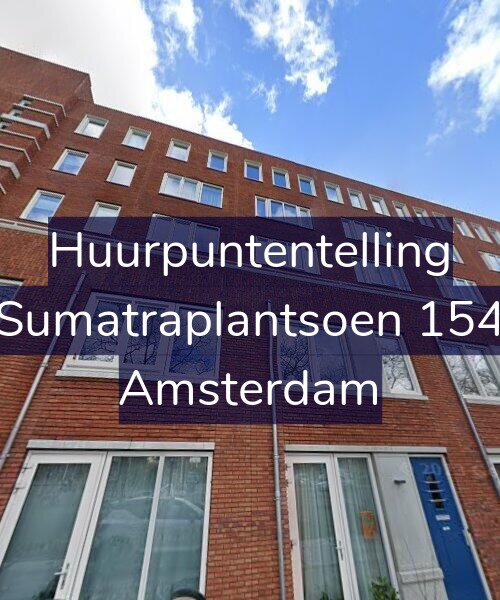 Foto gevel Huurpuntentelling voor Sumatraplantsoen 154, Amsterdam