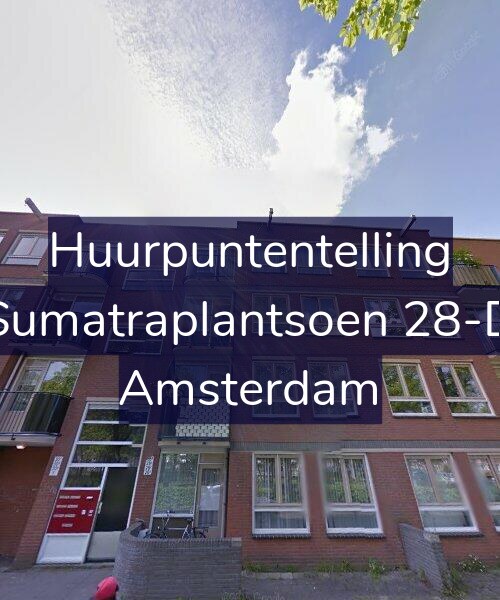 Foto gevel Huurpuntentelling voor Sumatraplantsoen 28-D, Amsterdam