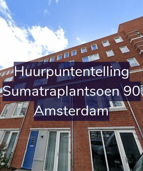 Foto gevel Huurpuntentelling voor Sumatraplantsoen 90, Amsterdam