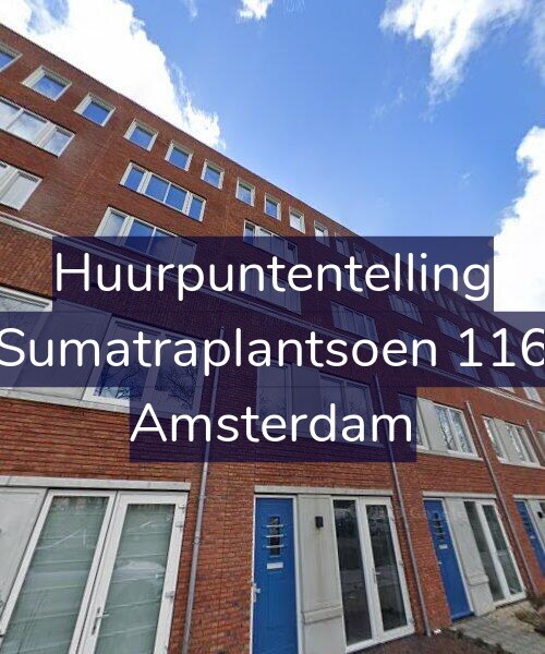 Foto gevel Huurpuntentelling voor Sumatraplantsoen 116, Amsterdam