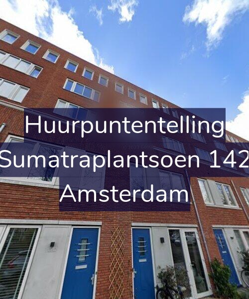 Foto gevel Huurpuntentelling voor Sumatraplantsoen 142, Amsterdam