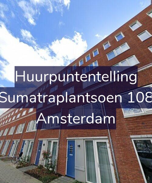 Foto gevel Huurpuntentelling voor Sumatraplantsoen 108, Amsterdam