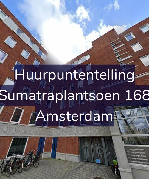 Foto gevel Huurpuntentelling voor Sumatraplantsoen 168, Amsterdam