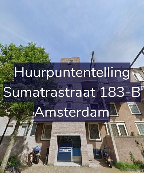 Foto gevel Huurpuntentelling voor Sumatrastraat 183-B, Amsterdam