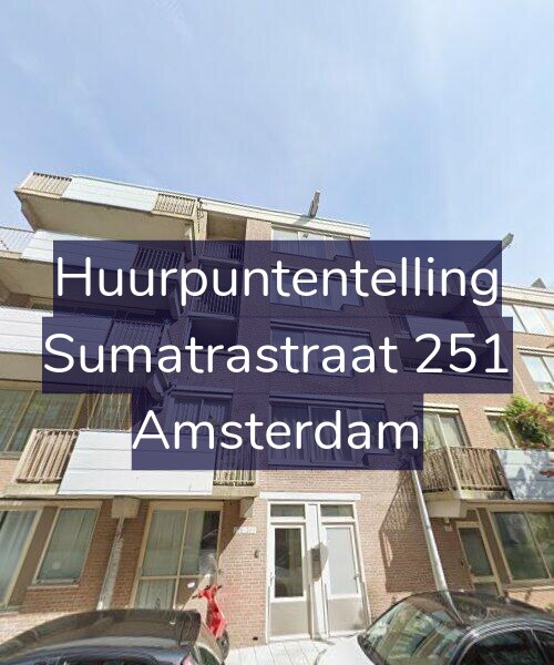 Foto gevel Huurpuntentelling voor Sumatrastraat 251, Amsterdam