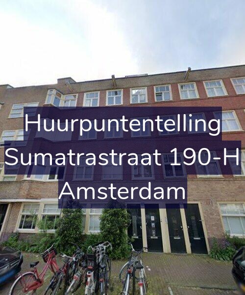 Foto gevel Huurpuntentelling voor Sumatrastraat 190-H, Amsterdam