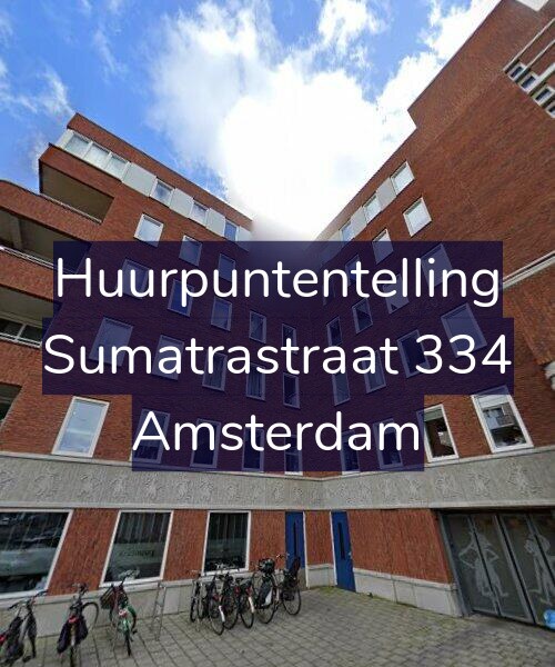 Foto gevel Huurpuntentelling voor Sumatrastraat 334, Amsterdam