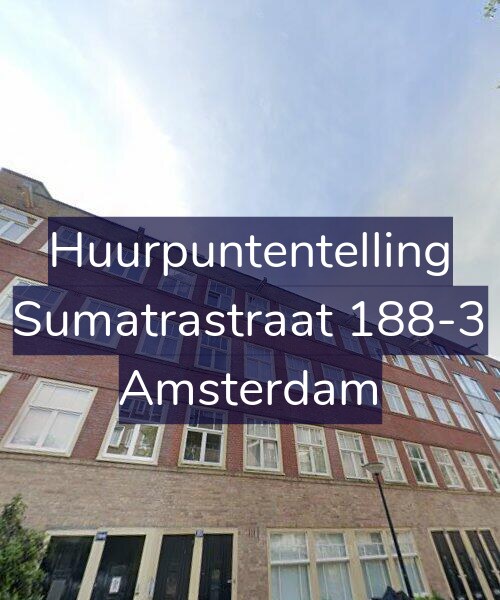 Foto gevel Huurpuntentelling voor Sumatrastraat 188-3, Amsterdam