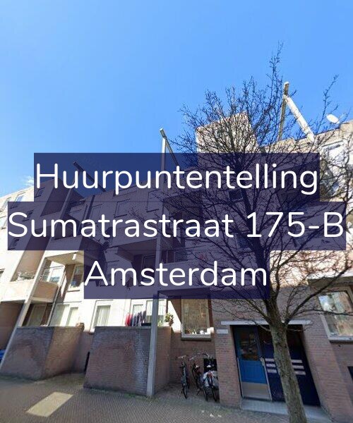 Foto gevel Huurpuntentelling voor Sumatrastraat 175-B, Amsterdam