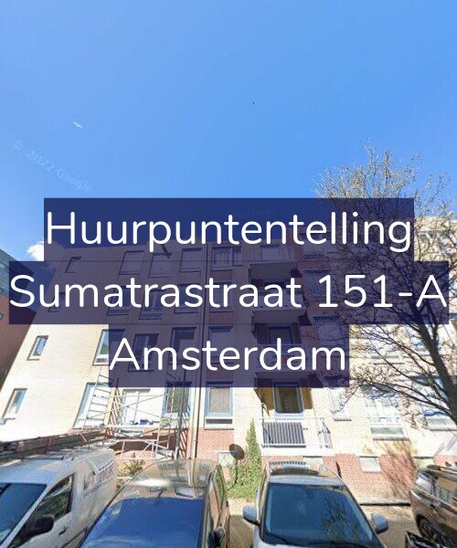 Foto gevel Huurpuntentelling voor Sumatrastraat 151-A, Amsterdam