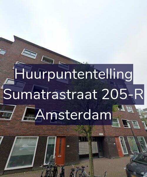 Foto gevel Huurpuntentelling voor Sumatrastraat 205-R, Amsterdam