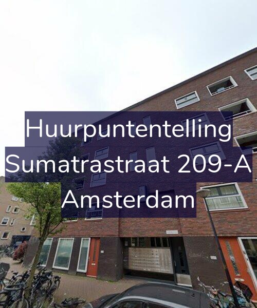 Foto gevel Huurpuntentelling voor Sumatrastraat 209-A, Amsterdam