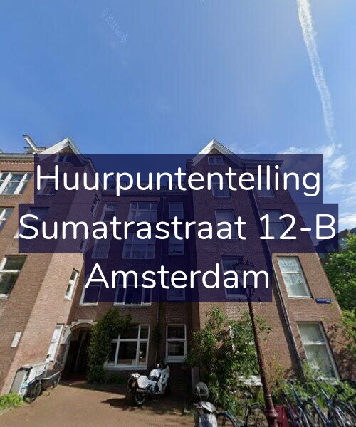 Foto gevel Huurpuntentelling voor Sumatrastraat 12-B, Amsterdam
